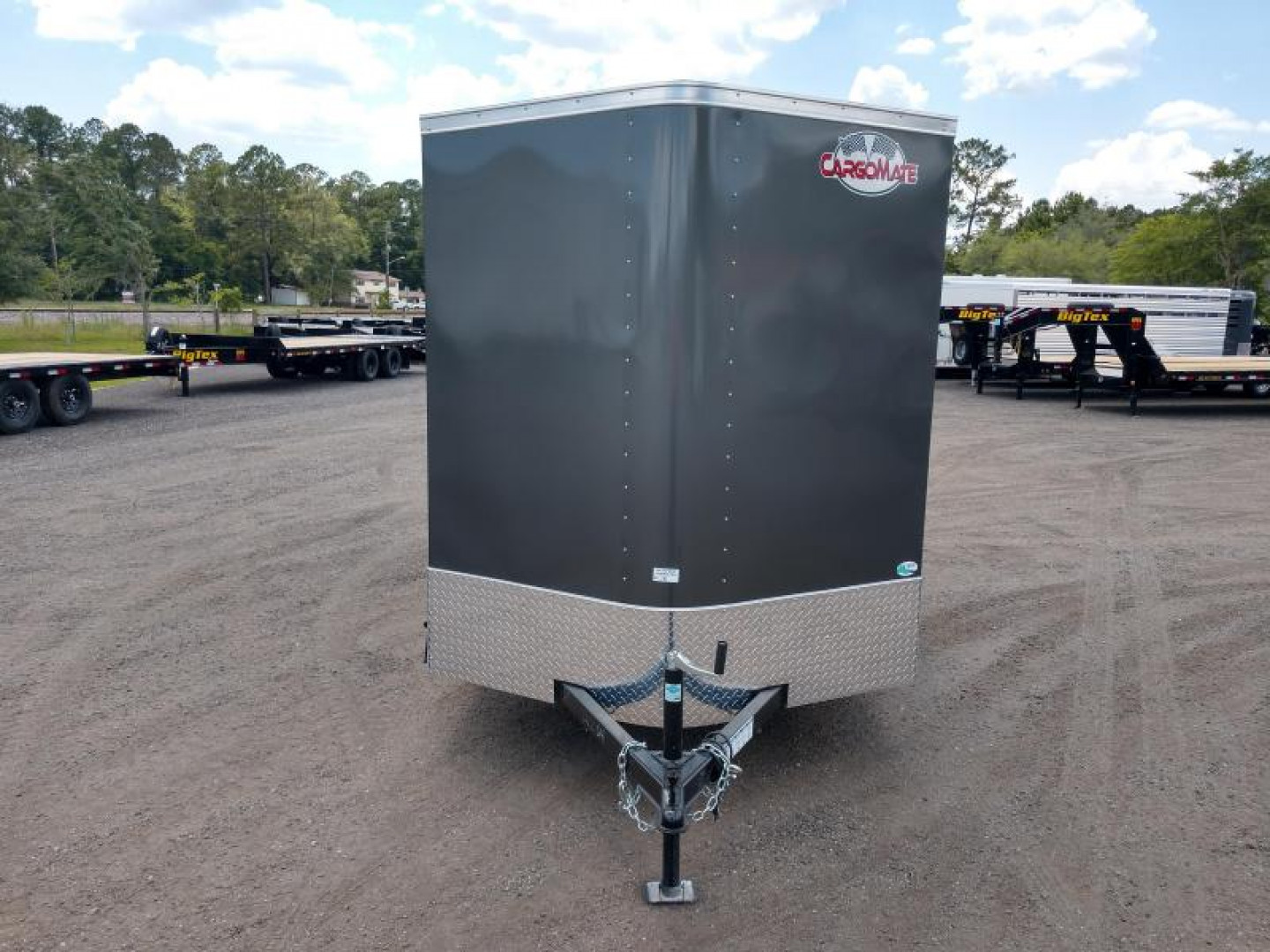 New GANS612SA CARGO MATE 6' X 12' ENCLOSED CARGO TRAILER W/ REAR RAMP DOOR AND SIDE DOOR