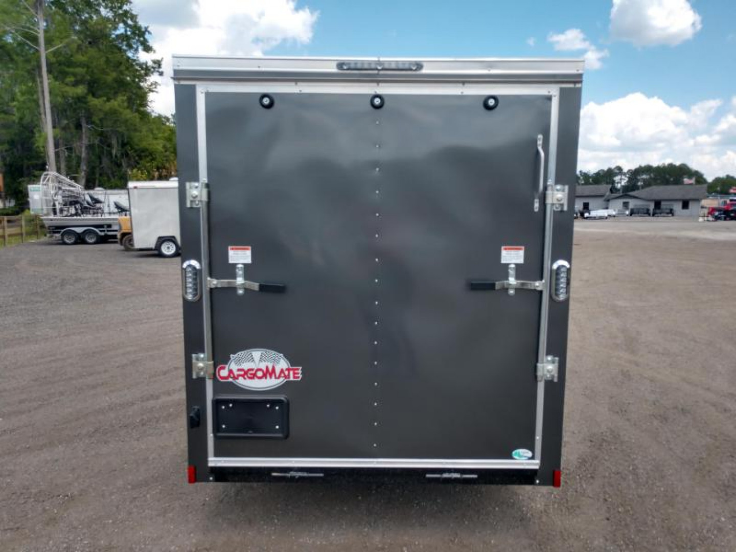 New GANS612SA CARGO MATE 6' X 12' ENCLOSED CARGO TRAILER W/ REAR RAMP DOOR AND SIDE DOOR