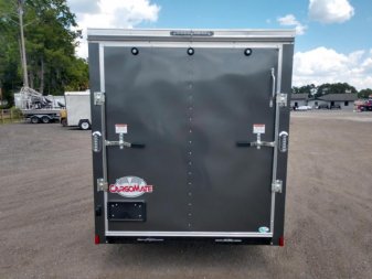 New GANS612SA CARGO MATE 6' X 12' ENCLOSED CARGO TRAILER W/ REAR RAMP DOOR AND SIDE DOOR