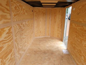 New GANS612SA CARGO MATE 6' X 12' ENCLOSED CARGO TRAILER W/ REAR RAMP DOOR AND SIDE DOOR