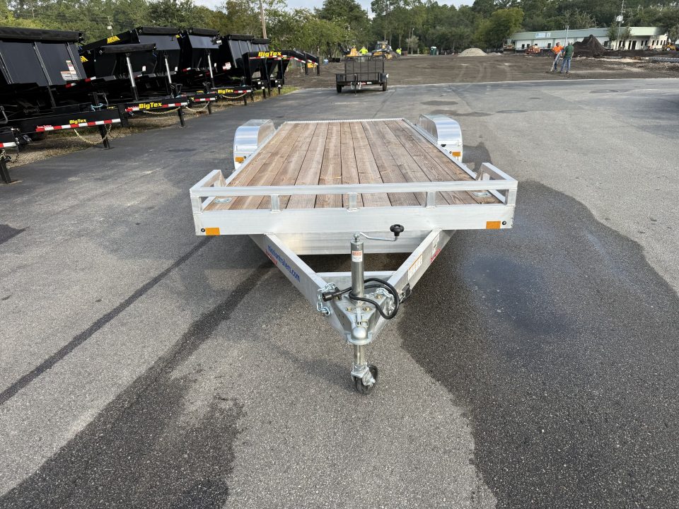New MOCH8X20W MISSION 6'8" X 20' ALUMINUM CAR HAULER W/ 6' RAMPS AND WOOD DECK
