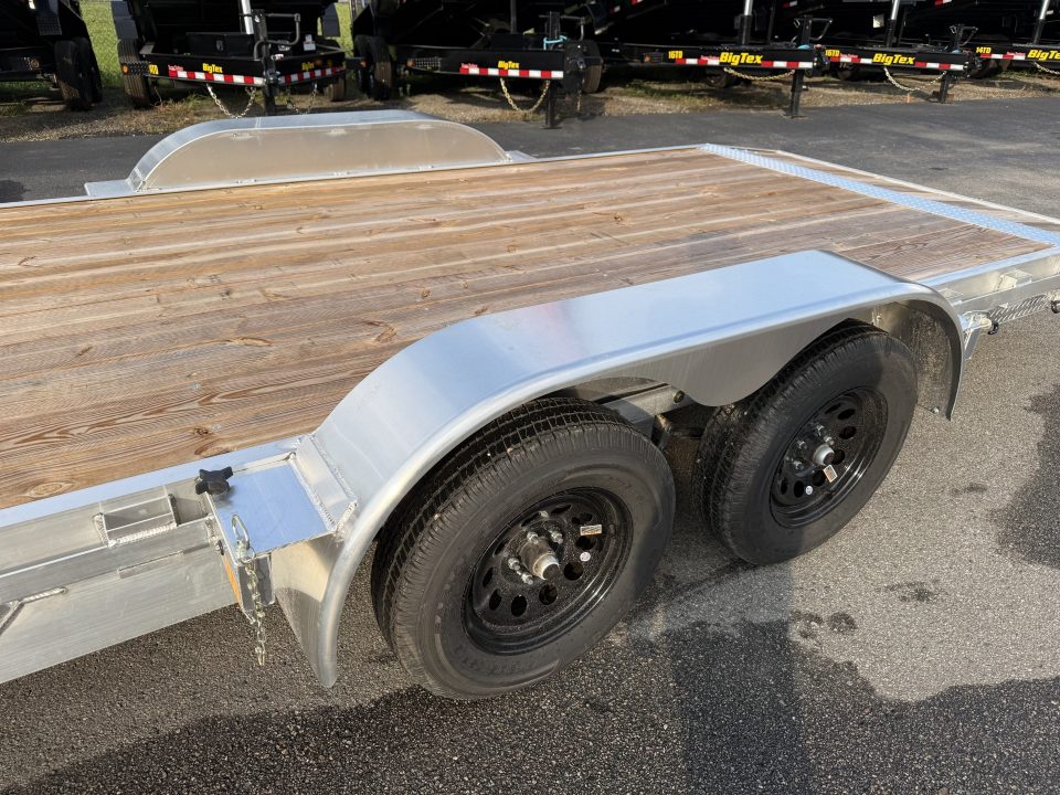 New MOCH8X20W MISSION 6'8" X 20' ALUMINUM CAR HAULER W/ 6' RAMPS AND WOOD DECK