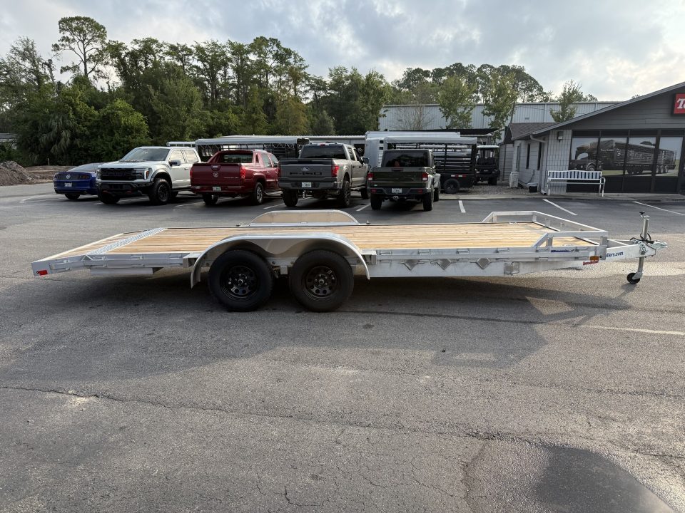 New MOCH8X20W MISSION 6'8" X 20' ALUMINUM CAR HAULER W/ 6' RAMPS AND WOOD DECK