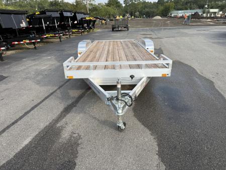 New MOCH8X20W MISSION 6'8" X 20' ALUMINUM CAR HAULER W/ 6' RAMPS AND WOOD DECK