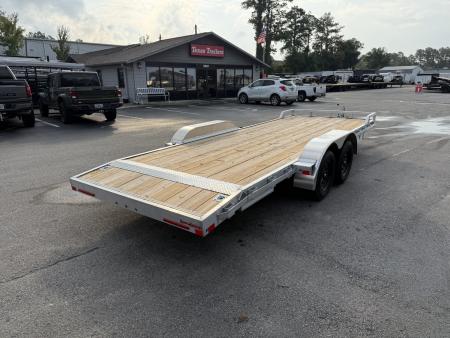 New MOCH8X20W MISSION 6'8" X 20' ALUMINUM CAR HAULER W/ 6' RAMPS AND WOOD DECK