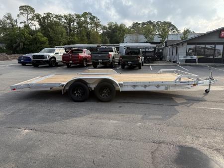 New MOCH8X20W MISSION 6'8" X 20' ALUMINUM CAR HAULER W/ 6' RAMPS AND WOOD DECK