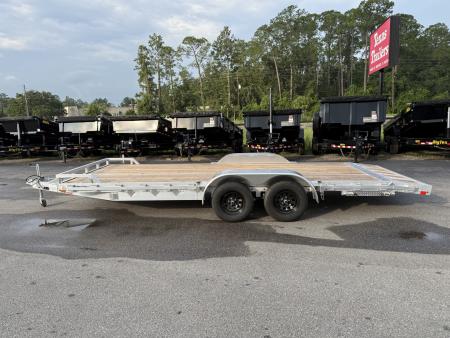 New MOCH8X20W MISSION 6'8" X 20' ALUMINUM CAR HAULER W/ 6' RAMPS AND WOOD DECK