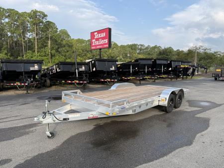 New MOCH8X20W MISSION 6'8  X 20' ALUMINUM CAR HAULER W/ 6' RAMPS AND WOOD DECK