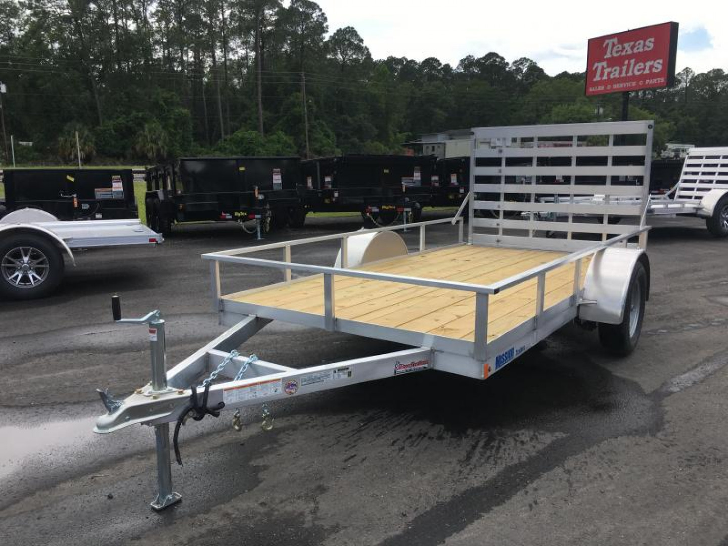 New MU72X12WR2.0 MISSION 6' X 12' ALUMINUM UTILITY TRAILER