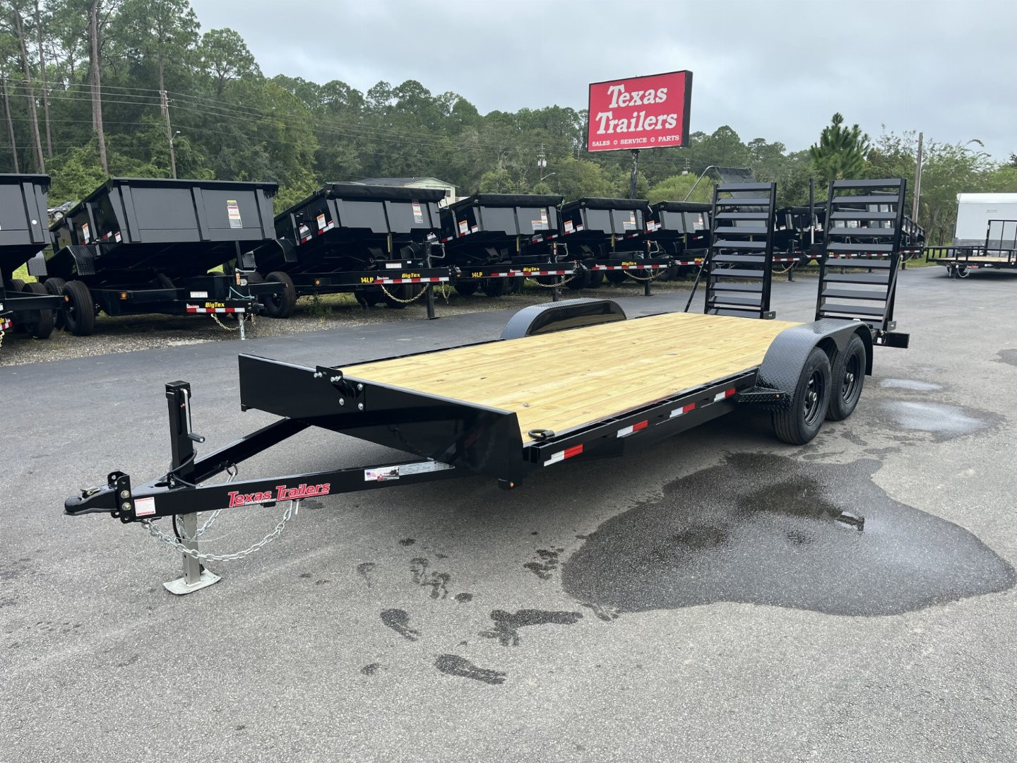 New EQ2010B TEXAS TRAILERS 6'10" X 20' 10000# EQUIPMENT TRAILER
