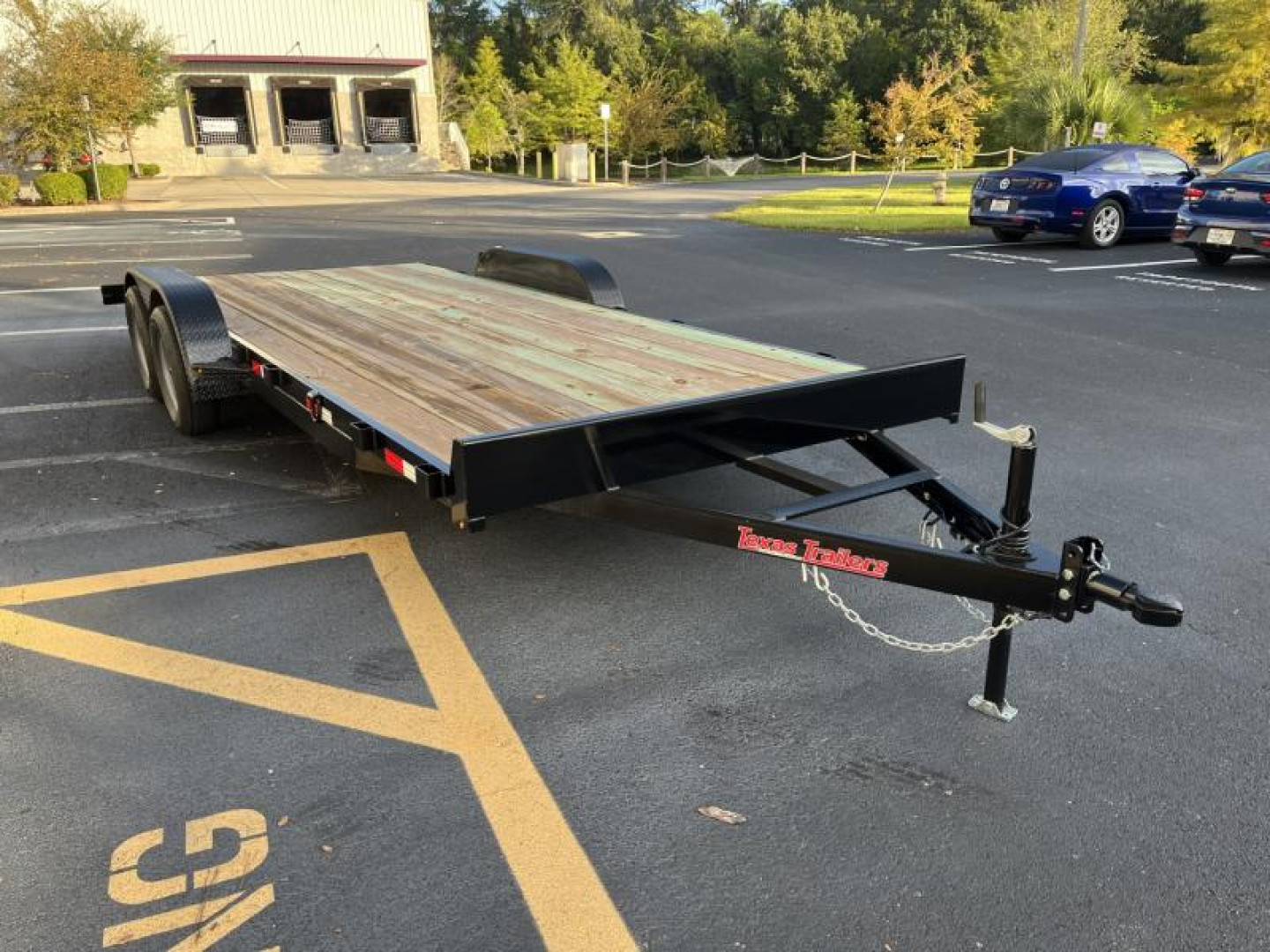 New CH2070 TEXAS TRAILERS 6'10" X 20' CAR HAULER W/ SLIDE OUT RAMPS