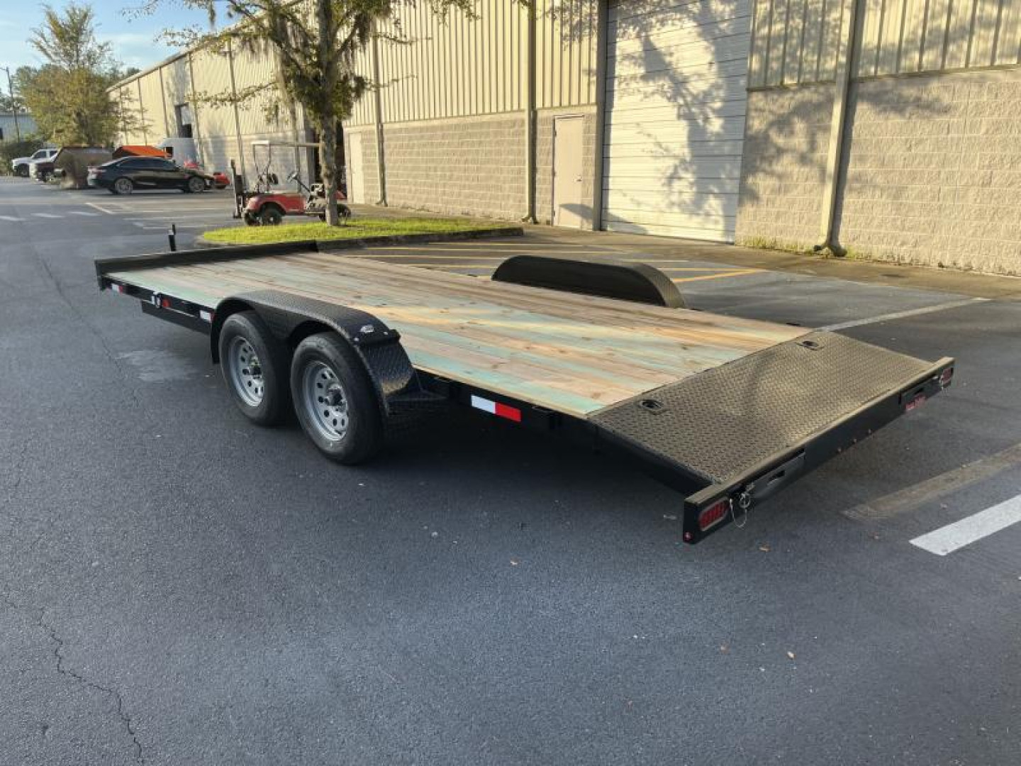 New CH2070 TEXAS TRAILERS 6'10" X 20' CAR HAULER W/ SLIDE OUT RAMPS