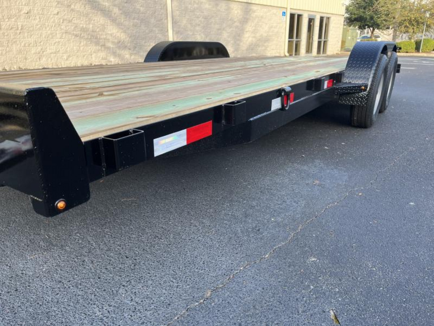 New CH2070 TEXAS TRAILERS 6'10" X 20' CAR HAULER W/ SLIDE OUT RAMPS