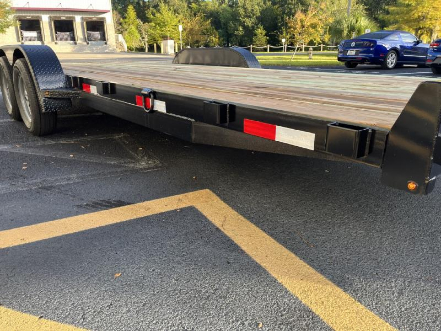 New CH2070 TEXAS TRAILERS 6'10" X 20' CAR HAULER W/ SLIDE OUT RAMPS