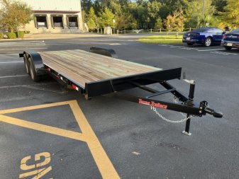 New CH2070 TEXAS TRAILERS 6'10" X 20' CAR HAULER W/ SLIDE OUT RAMPS