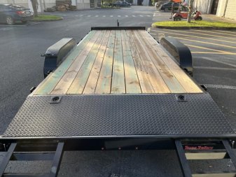 New CH2070 TEXAS TRAILERS 6'10" X 20' CAR HAULER W/ SLIDE OUT RAMPS
