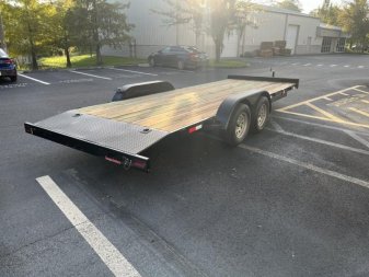 New CH2070 TEXAS TRAILERS 6'10" X 20' CAR HAULER W/ SLIDE OUT RAMPS