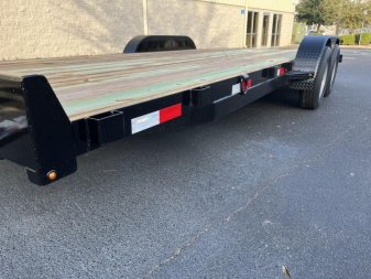 New CH2070 TEXAS TRAILERS 6'10" X 20' CAR HAULER W/ SLIDE OUT RAMPS