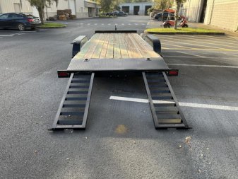 New CH2070 TEXAS TRAILERS 6'10" X 20' CAR HAULER W/ SLIDE OUT RAMPS