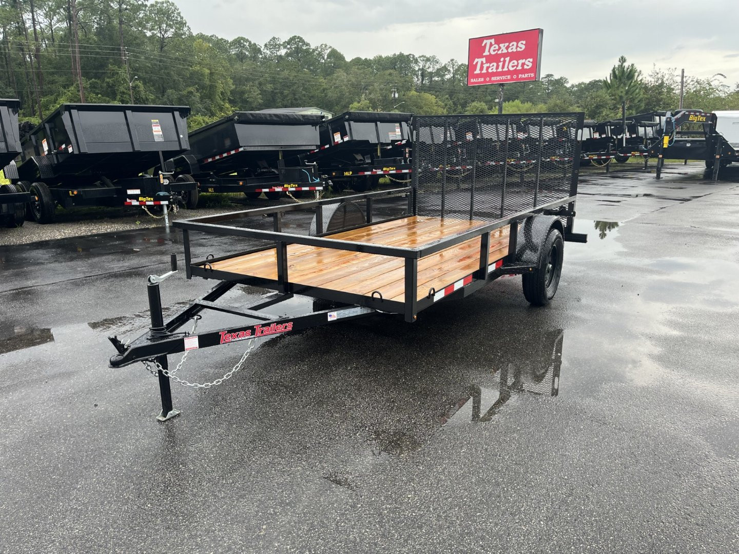 New UT61235 TEXAS TRAILERS 6'4" X 12' UTILITY TRAILER