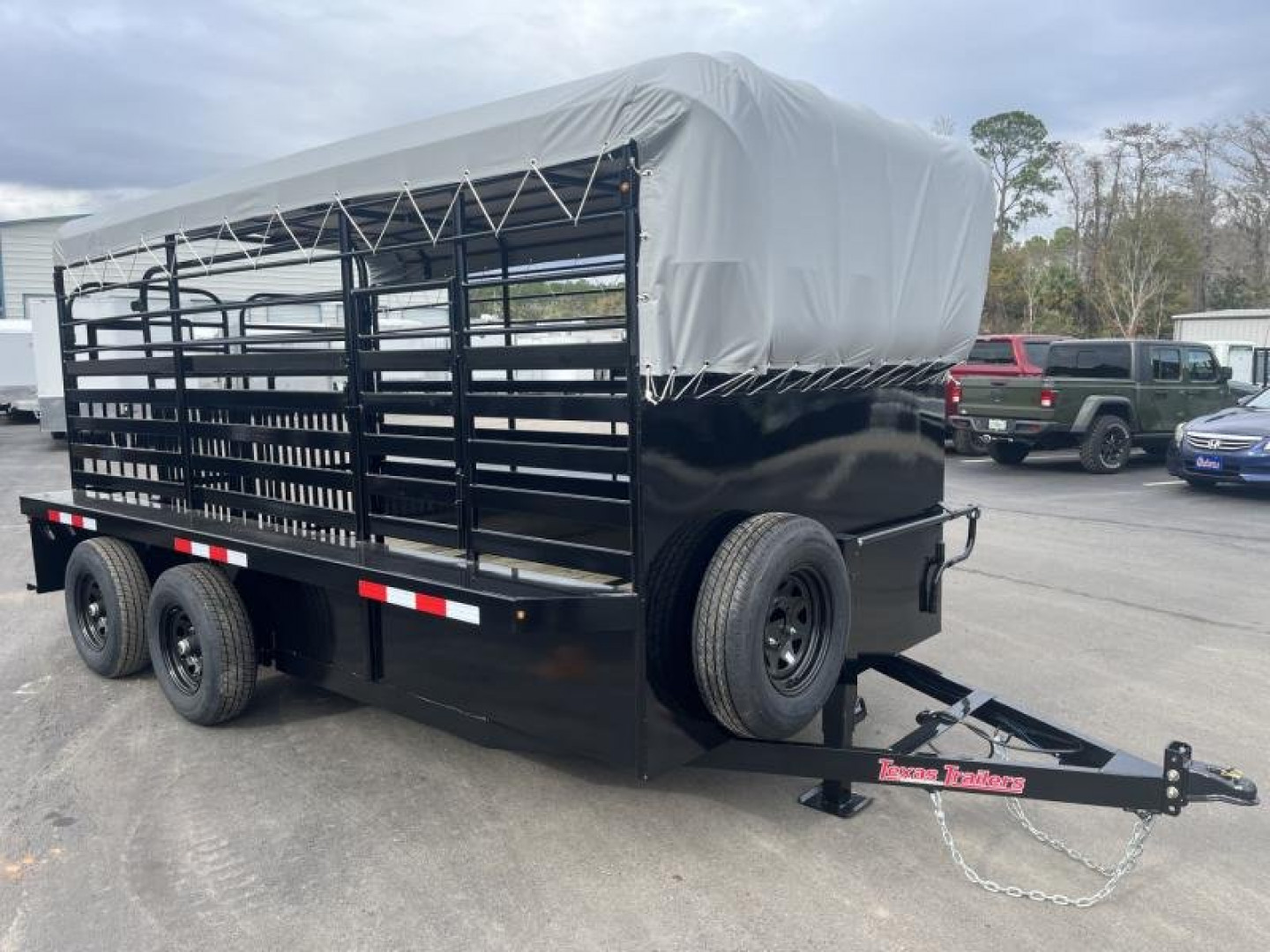 New ST1410B TEXAS TRAILERS 14' BUMPER PULL STOCK TRAILER