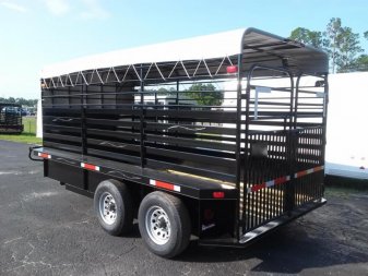New ST1410B TEXAS TRAILERS 14' BUMPER PULL STOCK TRAILER