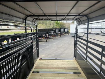New ST1410B TEXAS TRAILERS 14' BUMPER PULL STOCK TRAILER