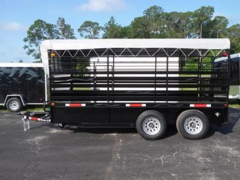 New ST1410B TEXAS TRAILERS 14' BUMPER PULL STOCK TRAILER
