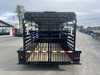 New ST1410B TEXAS TRAILERS 14' BUMPER PULL STOCK TRAILER