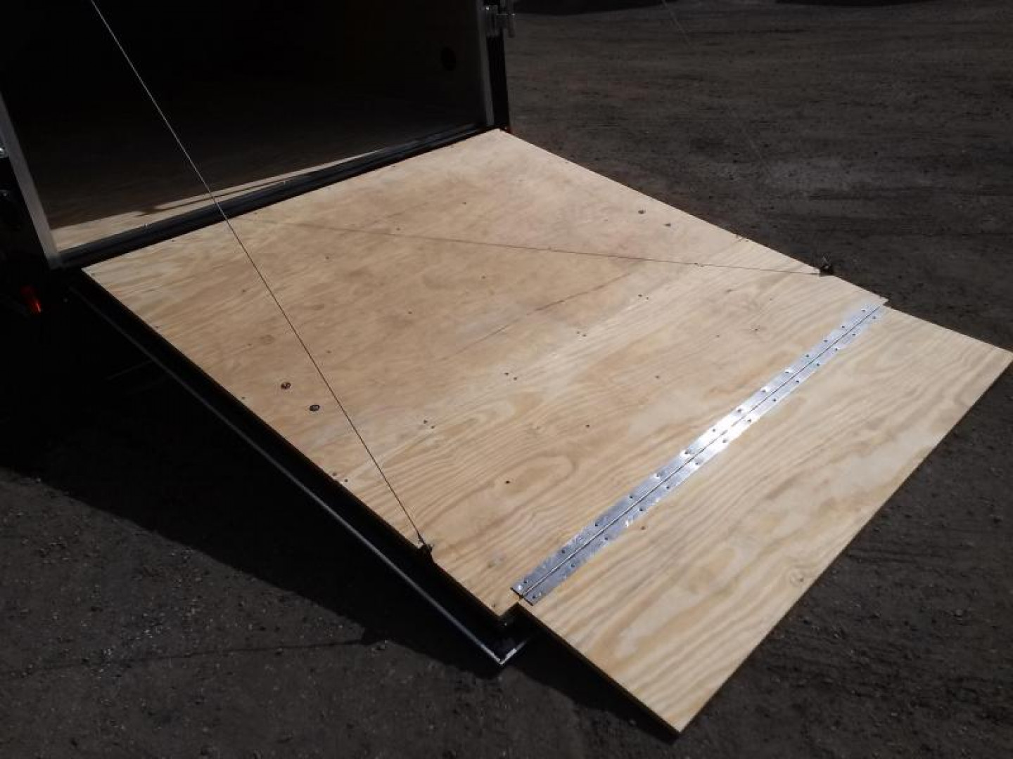 New GANS712TA2 CARGO MATE 7' X 12' ENCLOSED CARGO TRAILER W/ REAR RAMP DOOR & SIDE DOOR