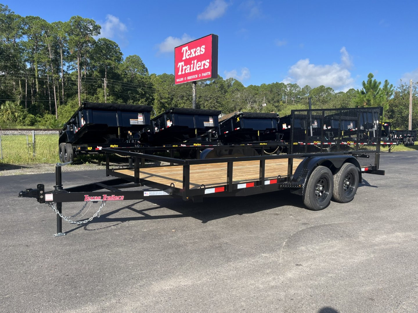 New UT61670 TEXAS TRAILERS 6'10" X 16' Utility Trailer