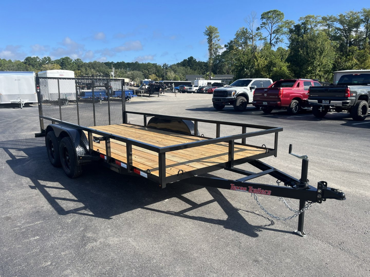 New UT61670 TEXAS TRAILERS 6'10" X 16' Utility Trailer