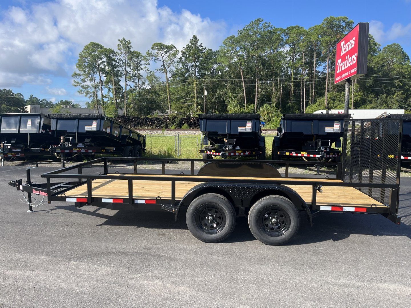New UT61670 TEXAS TRAILERS 6'10" X 16' Utility Trailer