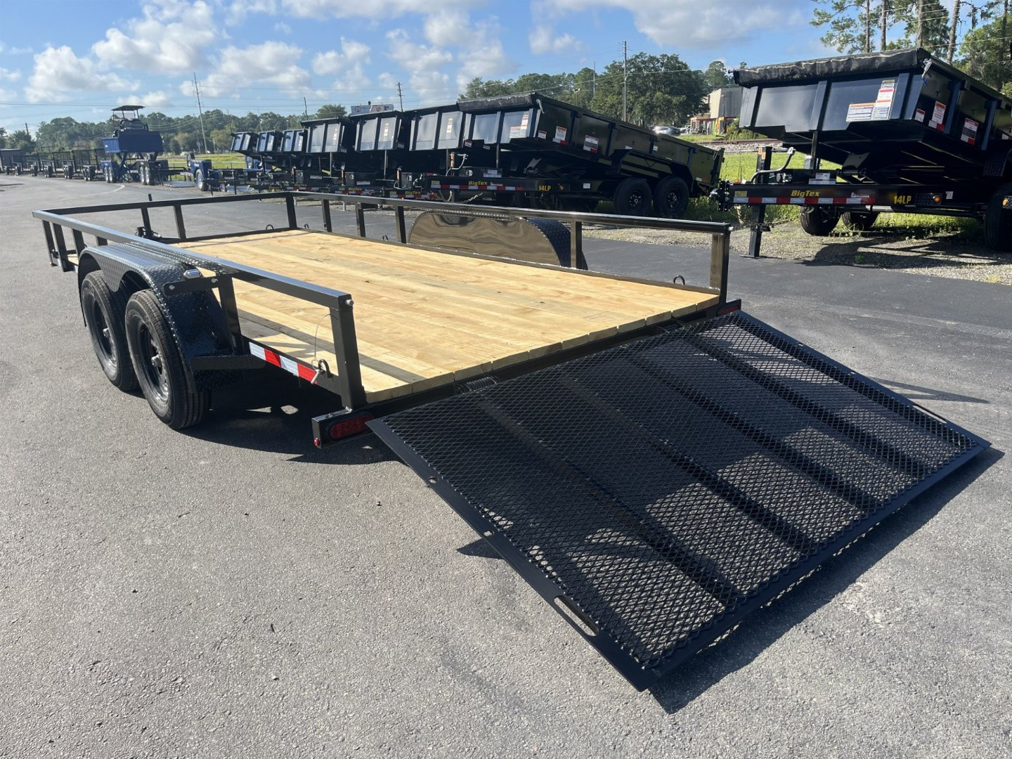 New UT61670 TEXAS TRAILERS 6'10" X 16' Utility Trailer