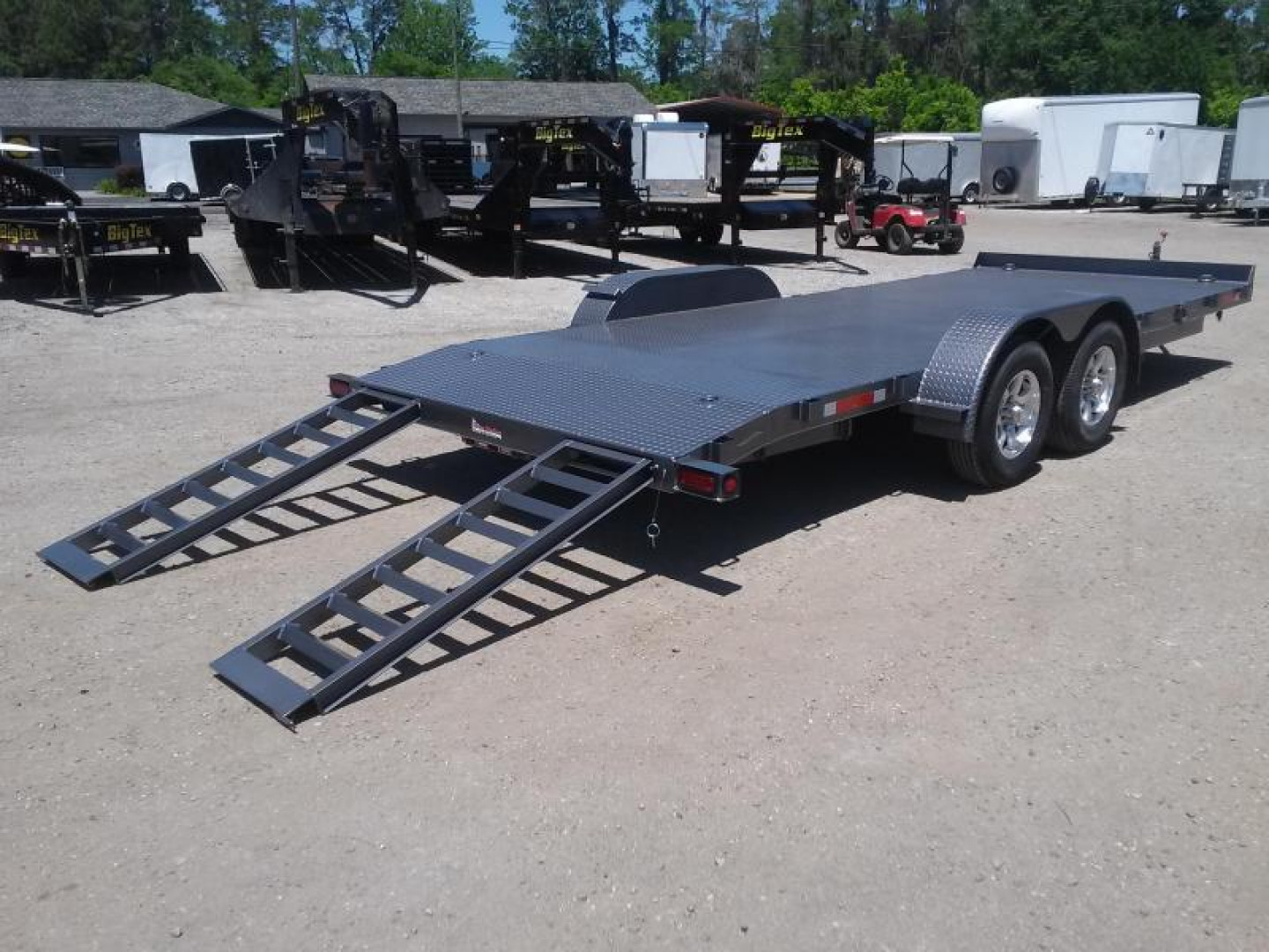 New CH2010 TEXAS TRAILERS 6'10" X 20' CAR HAULER W/ CUSTOM OPTIONS