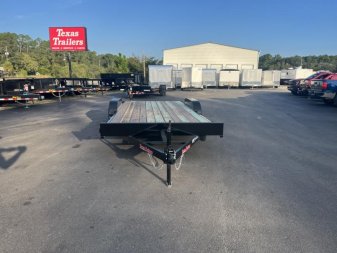 New CH1870 TEXAS TRAILERS 6'10" X 18' CAR HAULER W/ SLIDE OUT RAMPS