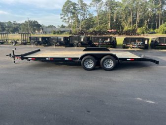 New CH1870 TEXAS TRAILERS 6'10" X 18' CAR HAULER W/ SLIDE OUT RAMPS