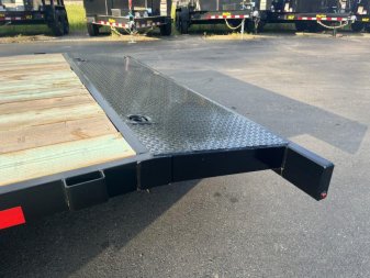 New CH1870 TEXAS TRAILERS 6'10" X 18' CAR HAULER W/ SLIDE OUT RAMPS