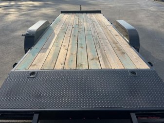 New CH1870 TEXAS TRAILERS 6'10" X 18' CAR HAULER W/ SLIDE OUT RAMPS