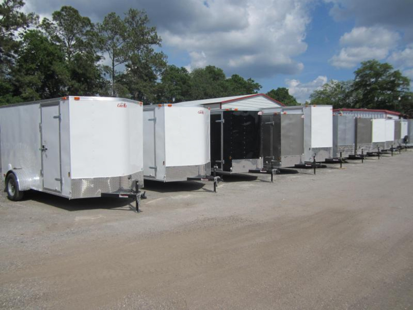 New GANS510SA CARGO MATE 5' X 10' ENCLOSED CARGO TRAILER W/ REAR RAMP DOOR & SIDE DOOR