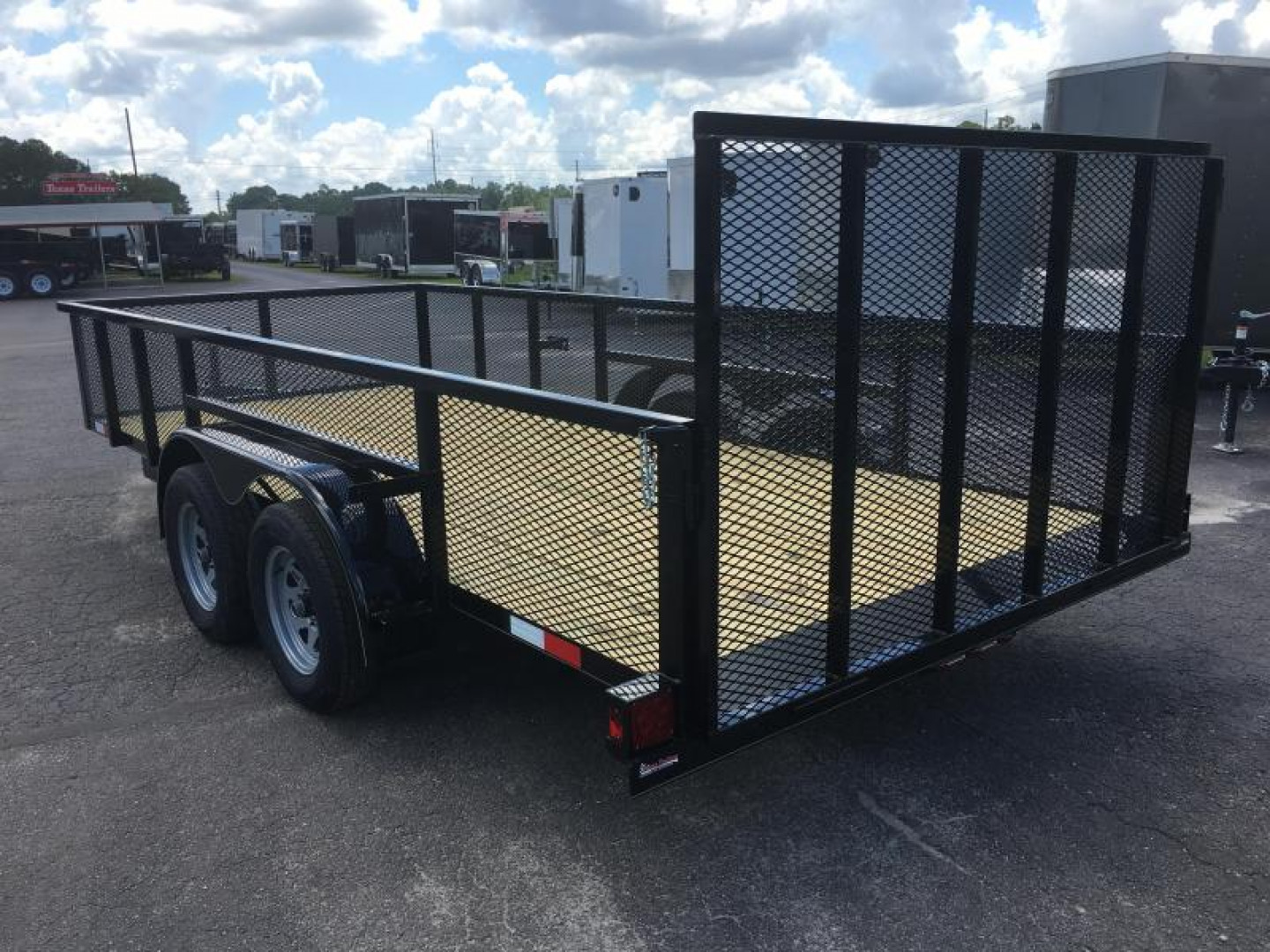New LM61870 TEXAS TRAILERS 6'10" X 18' LAWN MAINTENANCE TRAILER