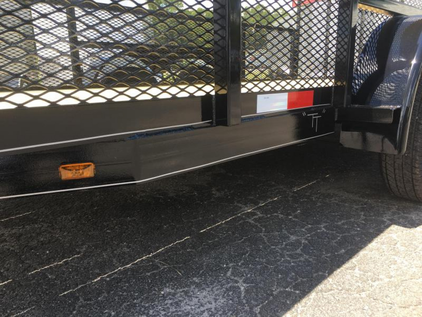 New LM61870 TEXAS TRAILERS 6'10" X 18' LAWN MAINTENANCE TRAILER