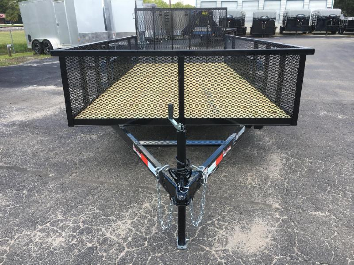 New LM61870 TEXAS TRAILERS 6'10" X 18' LAWN MAINTENANCE TRAILER