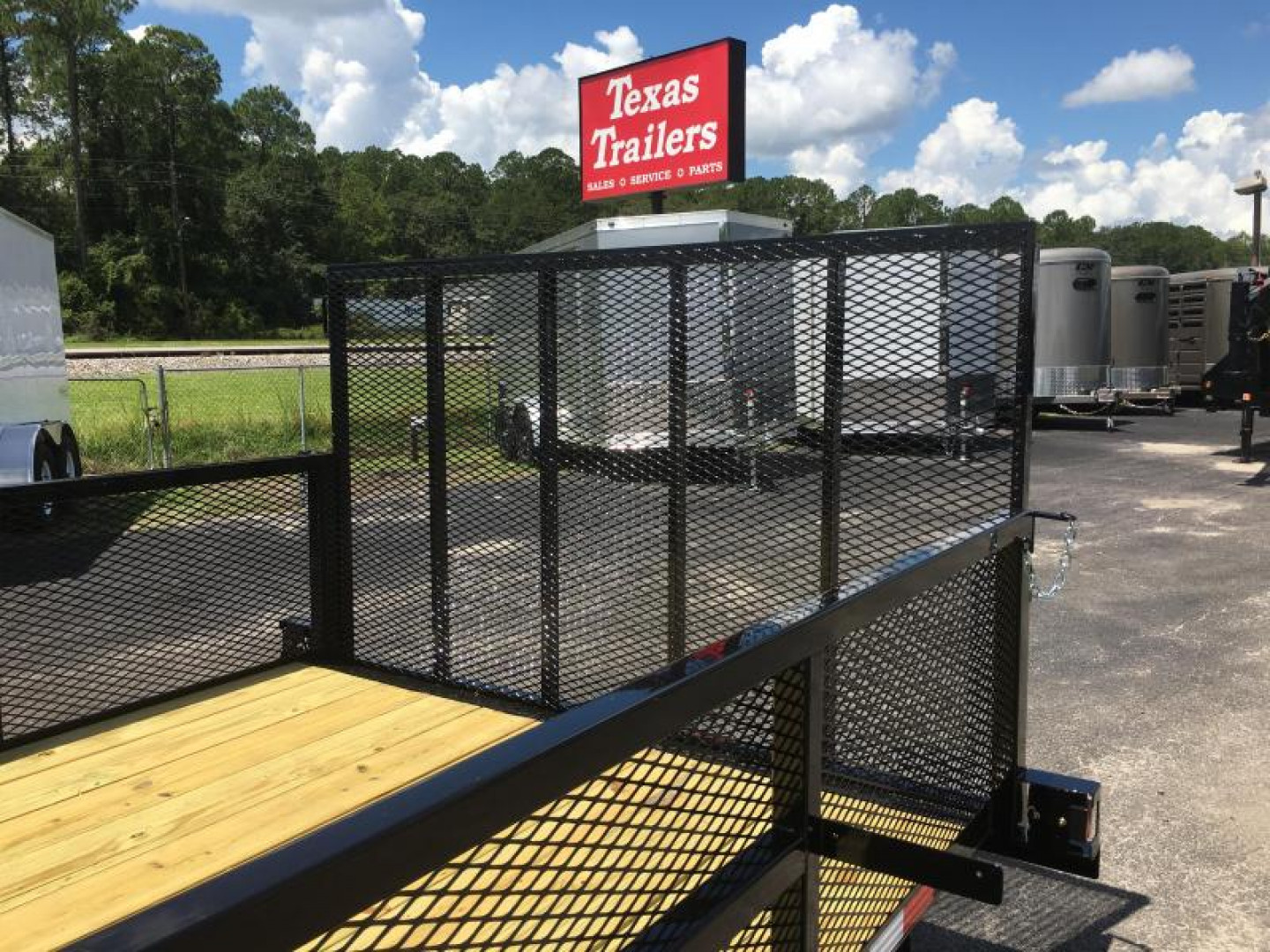 New LM61870 TEXAS TRAILERS 6'10" X 18' LAWN MAINTENANCE TRAILER