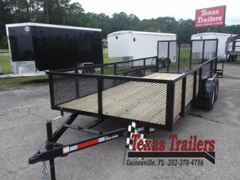 New LM61870 TEXAS TRAILERS 6'10" X 18' LAWN MAINTENANCE TRAILER