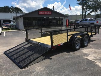 New LM61870 TEXAS TRAILERS 6'10" X 18' LAWN MAINTENANCE TRAILER