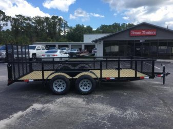 New LM61870 TEXAS TRAILERS 6'10" X 18' LAWN MAINTENANCE TRAILER