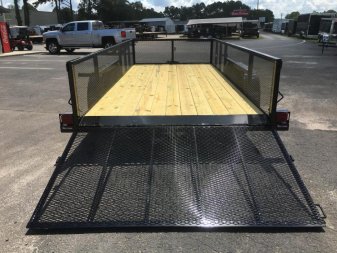 New LM61870 TEXAS TRAILERS 6'10" X 18' LAWN MAINTENANCE TRAILER