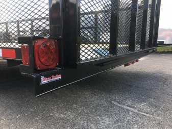 New LM61870 TEXAS TRAILERS 6'10" X 18' LAWN MAINTENANCE TRAILER