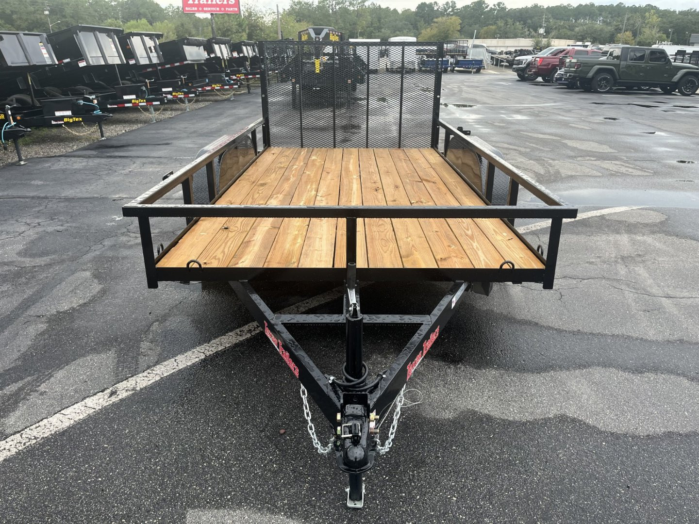 New UT61470 TEXAS TRAILERS 6'10" X 14' UTILITY TRAILER
